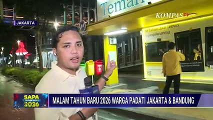 Malam Tahun Baru 2026, Sudirman Jakarta dan Braga Bandung Dipenuhi Aktivitas Warga