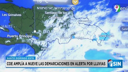 COE amplía alerta para nueve provincias por vaguada | Primera Emisión SIN