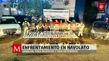 Enfrentamiento en Navolato deja tres muertos y seis detenidos