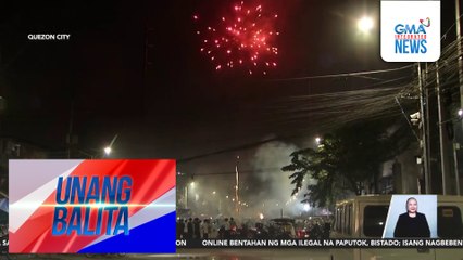Pagsalubong ng mga taga-QC sa 2026, naging maingay at masaya; may gumamit ng paputok at nag-videoke | Unang Balita