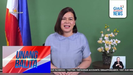 VP Duterte sa pagpasok ng 2026 – Hayaan nating mag-alab muli ang ating tapang at determinasyon | Unang Balita