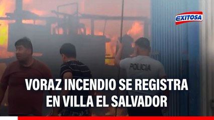 Reportan voraz INCENDIO en Villa el Salvador: Siniestro no puede ser controlado por falta de agua
