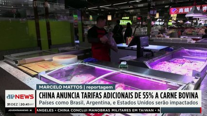 China anuncia tarifas adicionais de 55% sobre importações de carne bovina