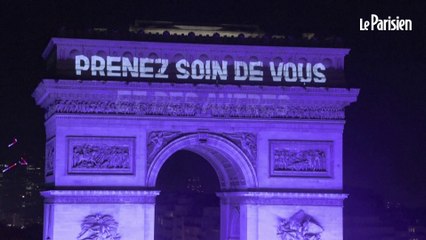 « N’attendez pas 10 ans pour fêter votre prochain Nouvel An » : quel est ce message projeté sur l’Arc de Triomphe ?