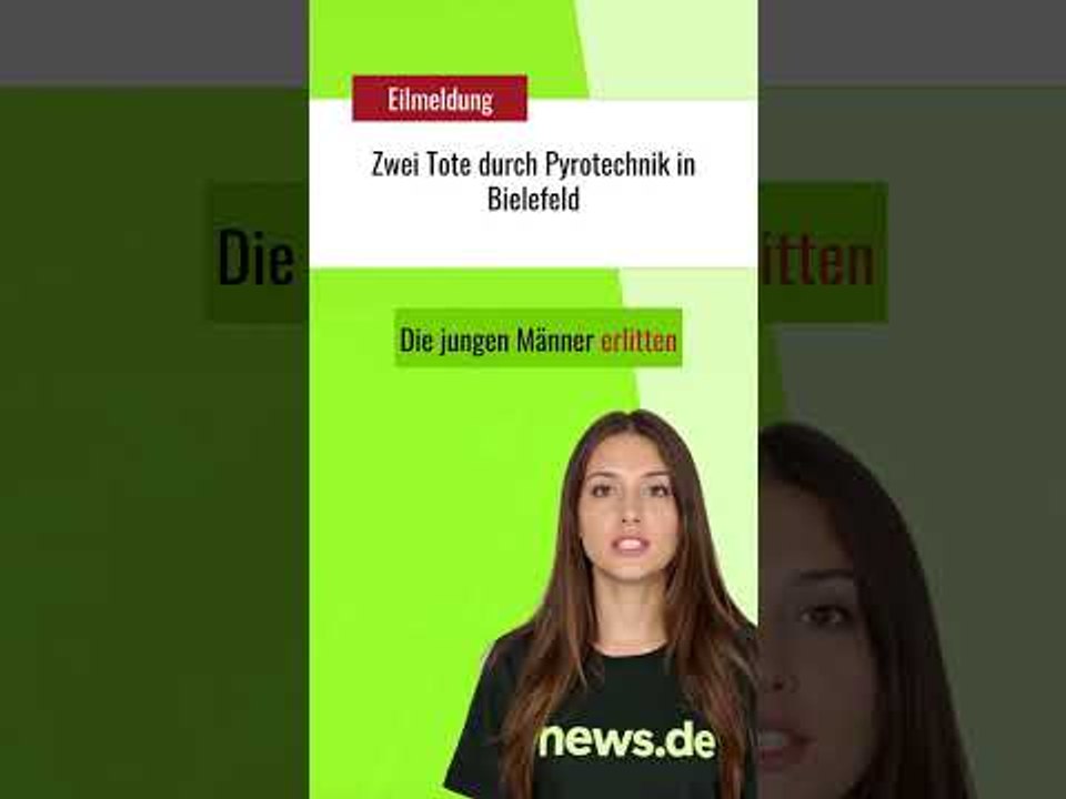 Zwei Tote durch Pyrotechnik in Bielefeld