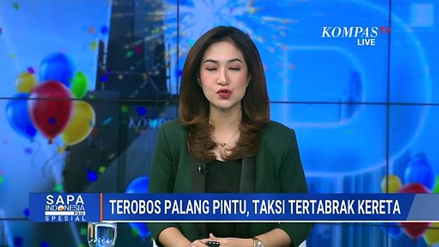 Ringsek! Nekat Terobos Palang, Taksi Listrik Tertabrak KRL di Sawah Besar | SAPA PAGI