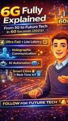 6G explained 6G vs 5G future of 6G wireless technology next gen internet AI technology holographic communication smart cities future tech explained 5G vs 6G comparison technology education internet of the future