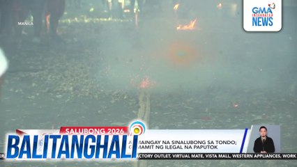Bagong Taon, masaya at maingay na sinalubong sa Tondo; may ilang namataang gumamit ng ilegal na paputok | Balitanghali
