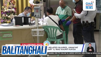DOH - Kaso ng firework-related injuries, umakyat 235 (as of 4 am, January 1); mas kaunti kaysa noong salubong 2025 | Balitanghali