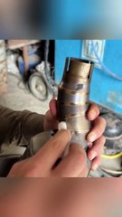 Motorcycle Broken Exhaust Muffler Weld & Repair with TIG Welding