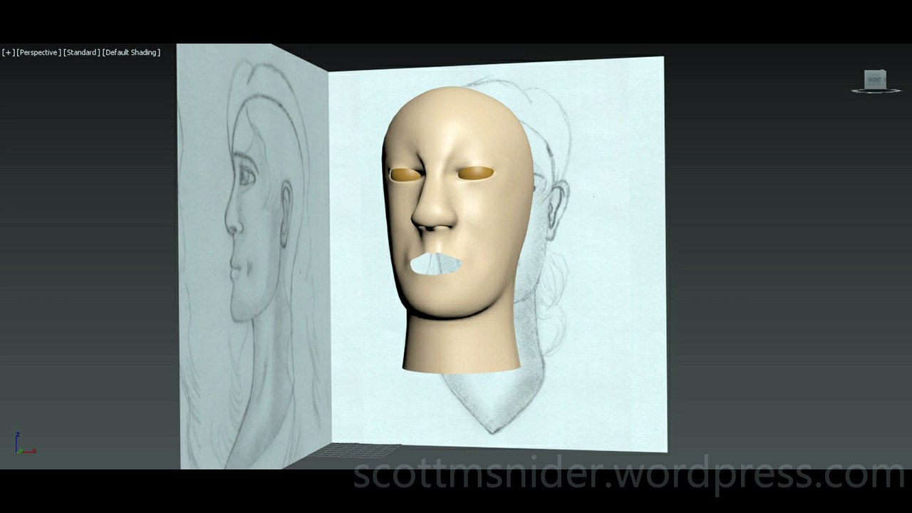 Flame: 3DS MAX Practice Polygon Modeling Head Model Video #69 (01-01-2026)