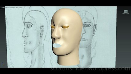 Flame: 3DS MAX Practice Polygon Modeling Head Model Video #70 (01-01-2026)