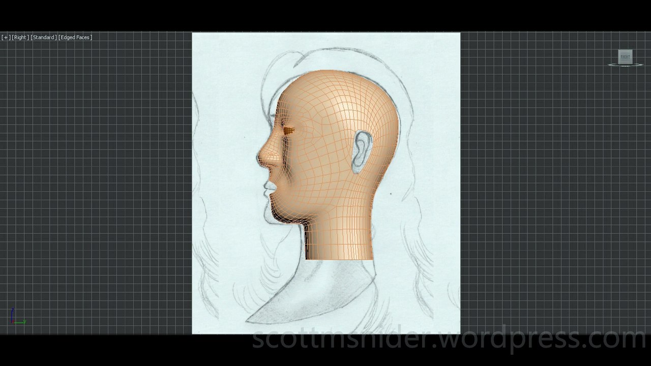 Flame: 3DS MAX Practice Polygon Modeling Head Model Video #79 (01-01-2026)