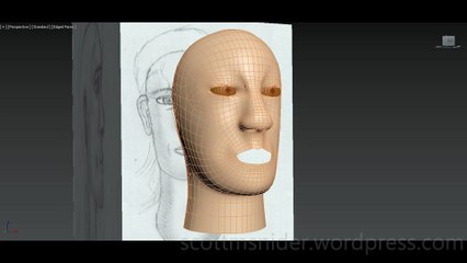 Flame: 3DS MAX Practice Polygon Modeling Head Model Video #80 (01-01-2026)
