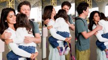 Sweet Family Moment: Shriya Saran Spotted At Mumbai Airport With Husband And Daughter Radha