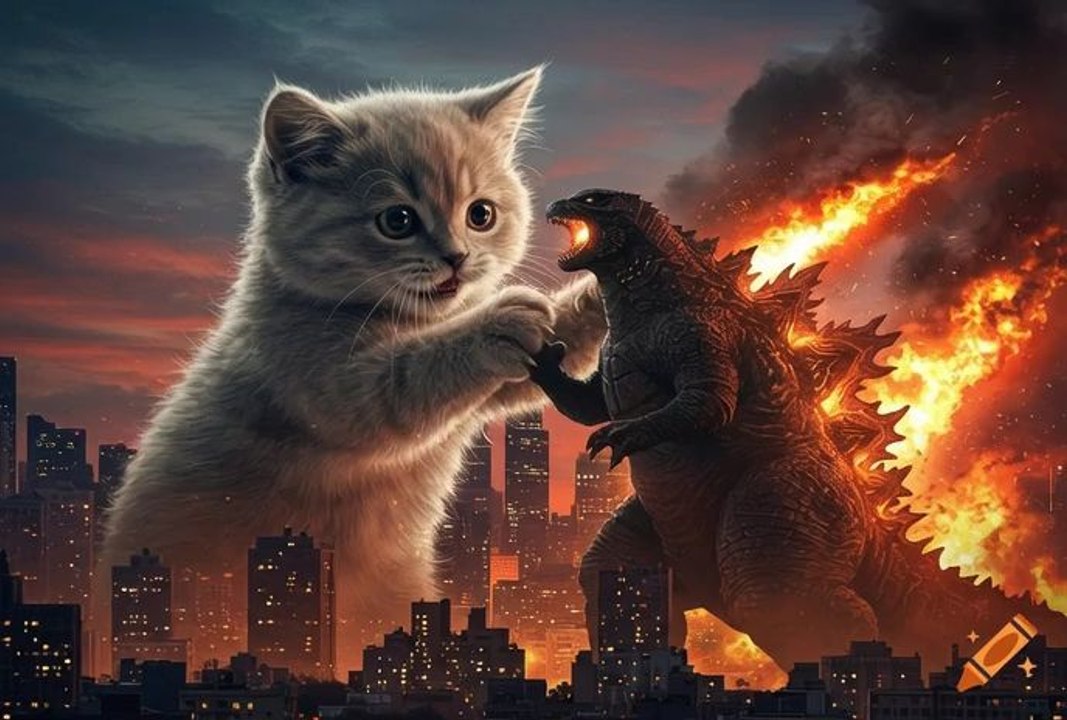 winder full cute kitten fight