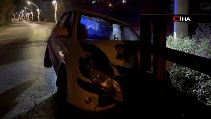 Kocaeli'de kaza yapan sürücü aracı bırakıp kayıplara karıştı