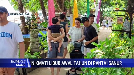 Awal Tahun 2026, Pantai Sanur Ramai Dikunjungi Wisatawan | KOMPAS SIANG