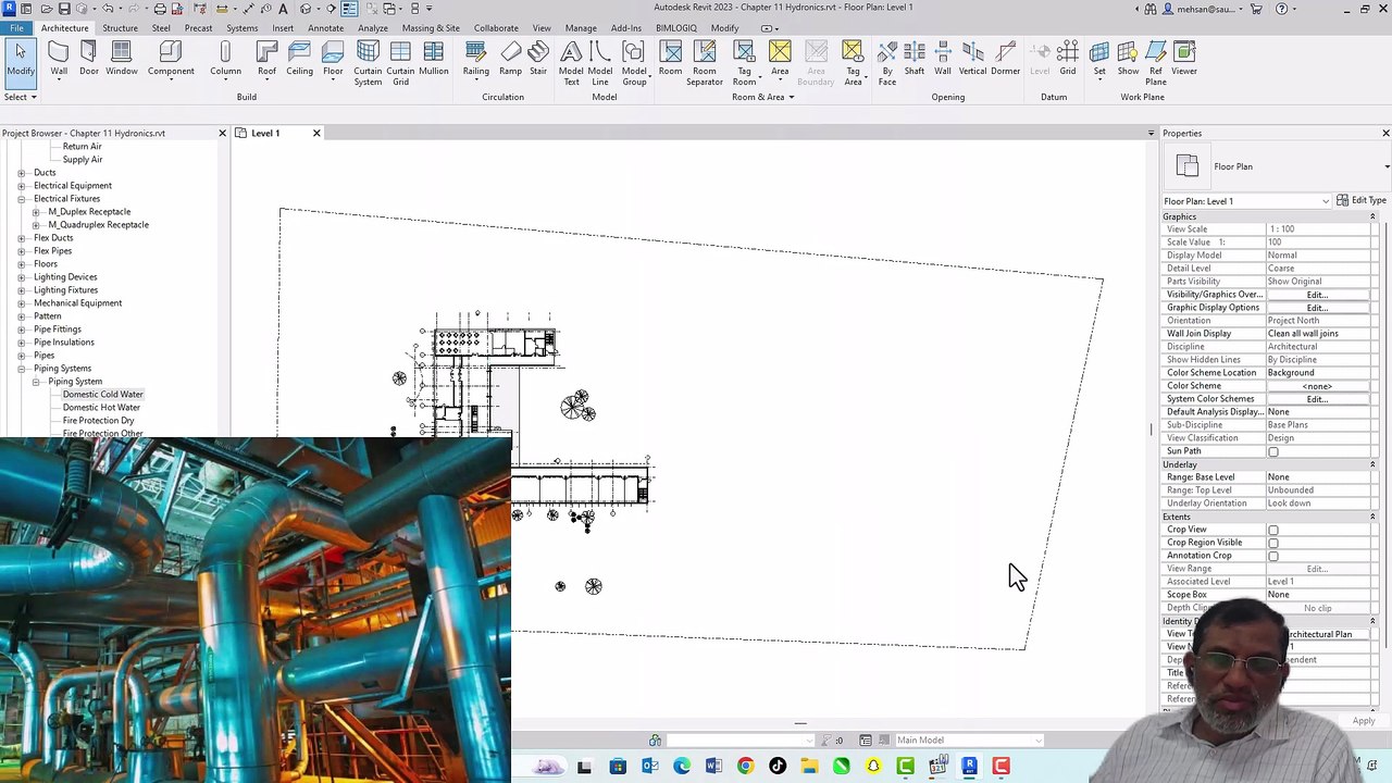 Mastering Piping Systems in Revit MEPریویٹ میپ میں پائپنگ سسٹمز میں مہارت حاصل کرناPart-59