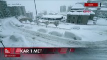 Hakkari Yüksekova'da kar 1 metreyi geçti