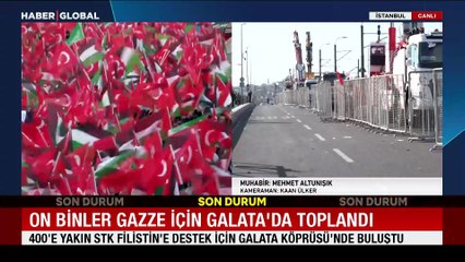 Galata Köprüsü’nden dünyaya seslendiler