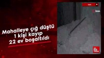 Van'da mahalleye çığ düştü: 1 kişi kayıp, 22 ev boşaltıldı