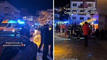 L'arrivo dei soccorsi a Crans-Montana, nel bar andato a fuoco nella notte di Capodanno
