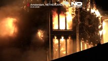 Incêndio destrói igreja histórica no centro de Amesterdão no Dia de Ano Novo