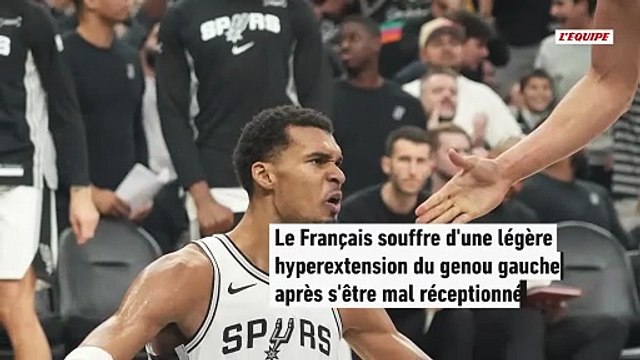 Frayeur pour Victor Wembanyama, sorti prématurément lors de la victoire des Spurs face aux Knicks - Basket - NBA - Spurs