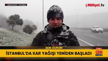 Meteoroloji uyarmıştı! İstanbul'da lapa lapa kar yağışı başladı
