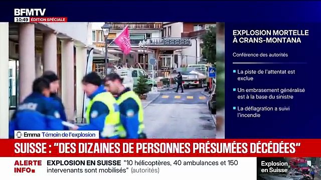 Explosion en Suisse: Le plafond a pris feu et en quelques secondes toute la boîte de nuit a pris feu , racontent Emma et Albane, témoins du drame