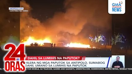 Hilera ng mga paputok sa Antipolo, sumabog dahil umano sa lumihis na paputok | 24 Oras