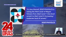 Babala sa Bulkang Mayon, itinaas ng PHIVOLCS sa Alert Level 2 | 24 Oras
