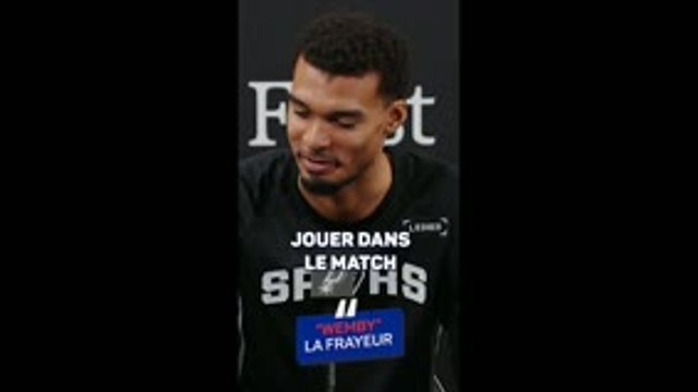 San Antonio Spurs - Wembanyama : Je suis confiant