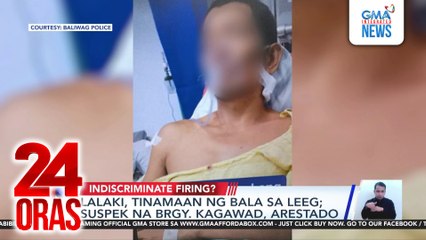 Lalaki, tinamaan ng bala sa leeg; suspek na brgy. kagawad, arestado | 24 Oras