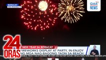 Fireworks display at party, in-enjoy ng mga nag-Bagong Taon sa beach | 24 Oras