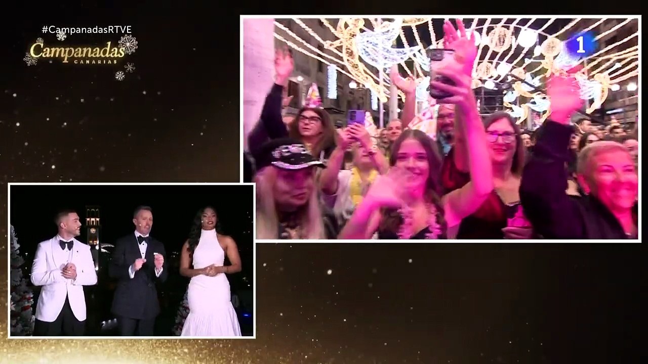 Campanadas canarias 2025 en RTVE con Nia, st. Pedro y Miguel Ángel Guerra