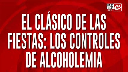 El clásico de las fiestas: continúan los controles de alcoholemia este 1.º de enero