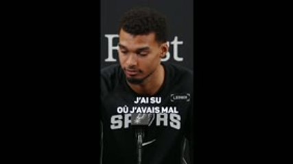 San Antonio Spurs - Wembanyama : "Ils ont dû me retenir"