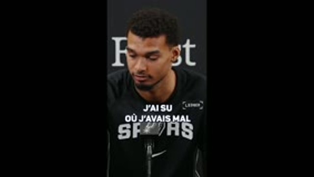 San Antonio Spurs - Wembanyama : Ils ont dû me retenir