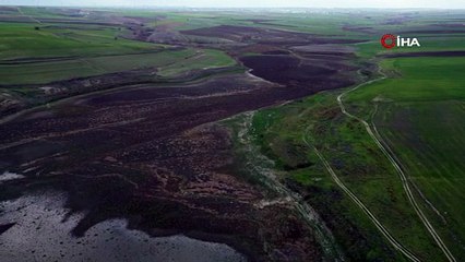 Doğuda kar batıda kuraklık: Gölette korkutan görüntü