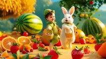 Baby Boy & Bunny Dance in Fruit Land