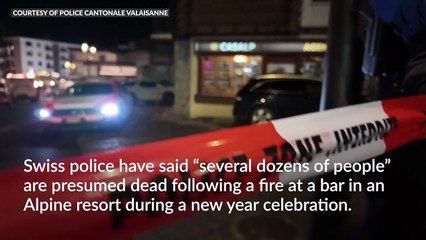 Dozens presumed dead in fire at new year party in Swiss resort