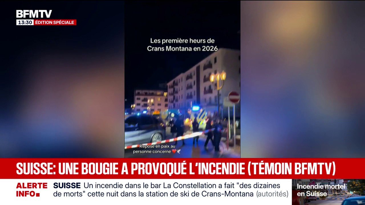 Suisse: ce que l'on sait de l'incendie mortel dans un bar de la station de ski de Crans-Montana