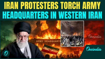 Iran Protesters BURN DOWN Army Headquarters in Western Iran | SHOCKING Video of the March-Out Emerge