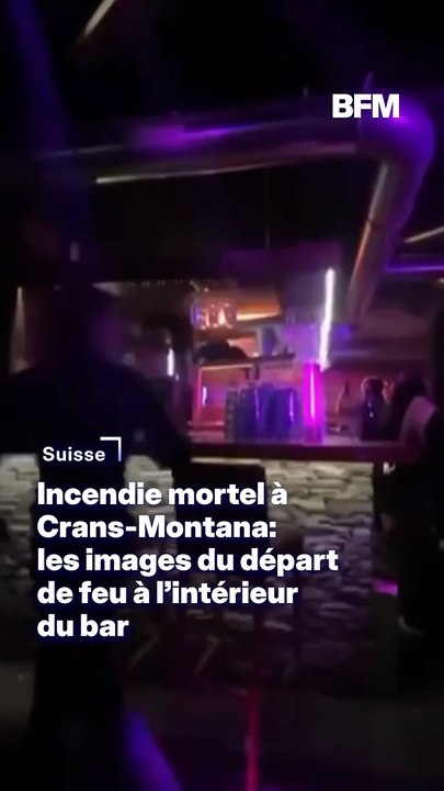 Incendie mortel à Crans-Montana: les images du départ de feu