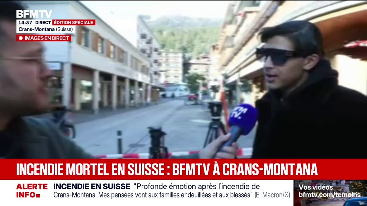 Incendie mortel à Crans-Montana: "Des ambulances arrivaient de partout", raconte un témoin