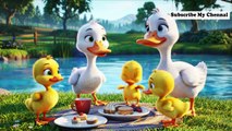 Three Breakfast with Mama Duck _ Nursery Rhymes & kids Song _ English Poem For Preschool Toddlers