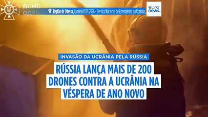 Rússia leva a guerra para 2026 e lança mais de 200 drones contra a Ucrânia, afirma Zelenskyy