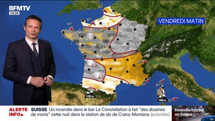 La météo pour ce vendredi 2 janvier 2026